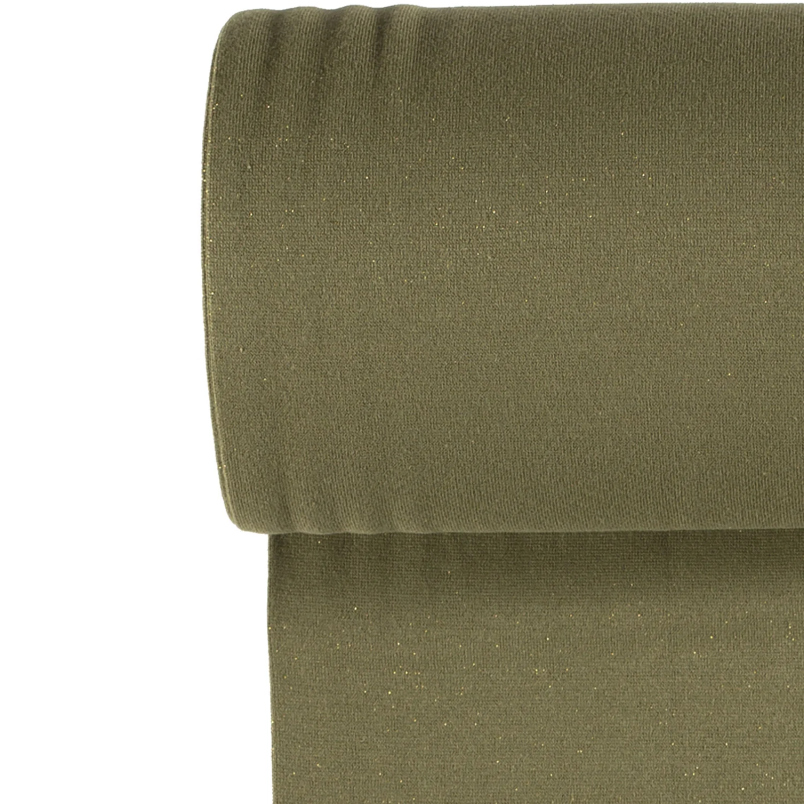 ✨ Glattes Bündchen Stoff im Schlauch - Glitzer