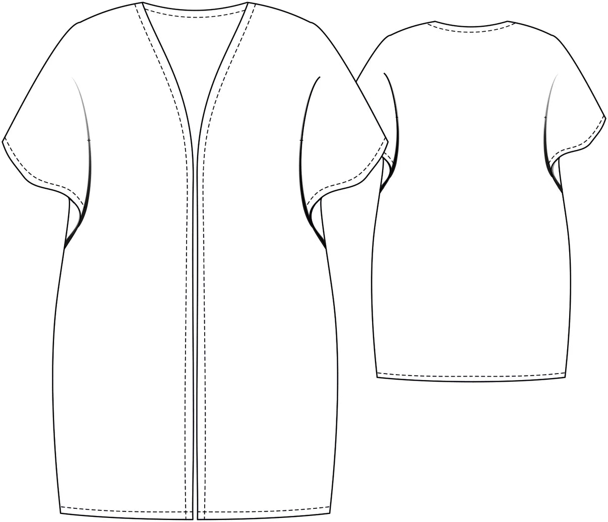 Papierschnittmuster Cardigan Pauline