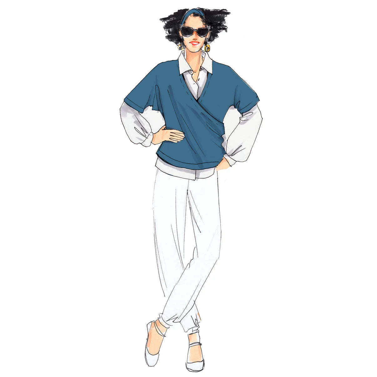 Papierschnittmuster Strickjacke/Pullunder Uli