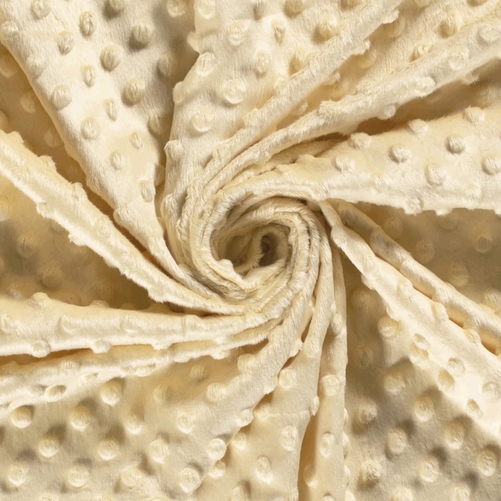 Minky-Stoff mit Noppenprägung