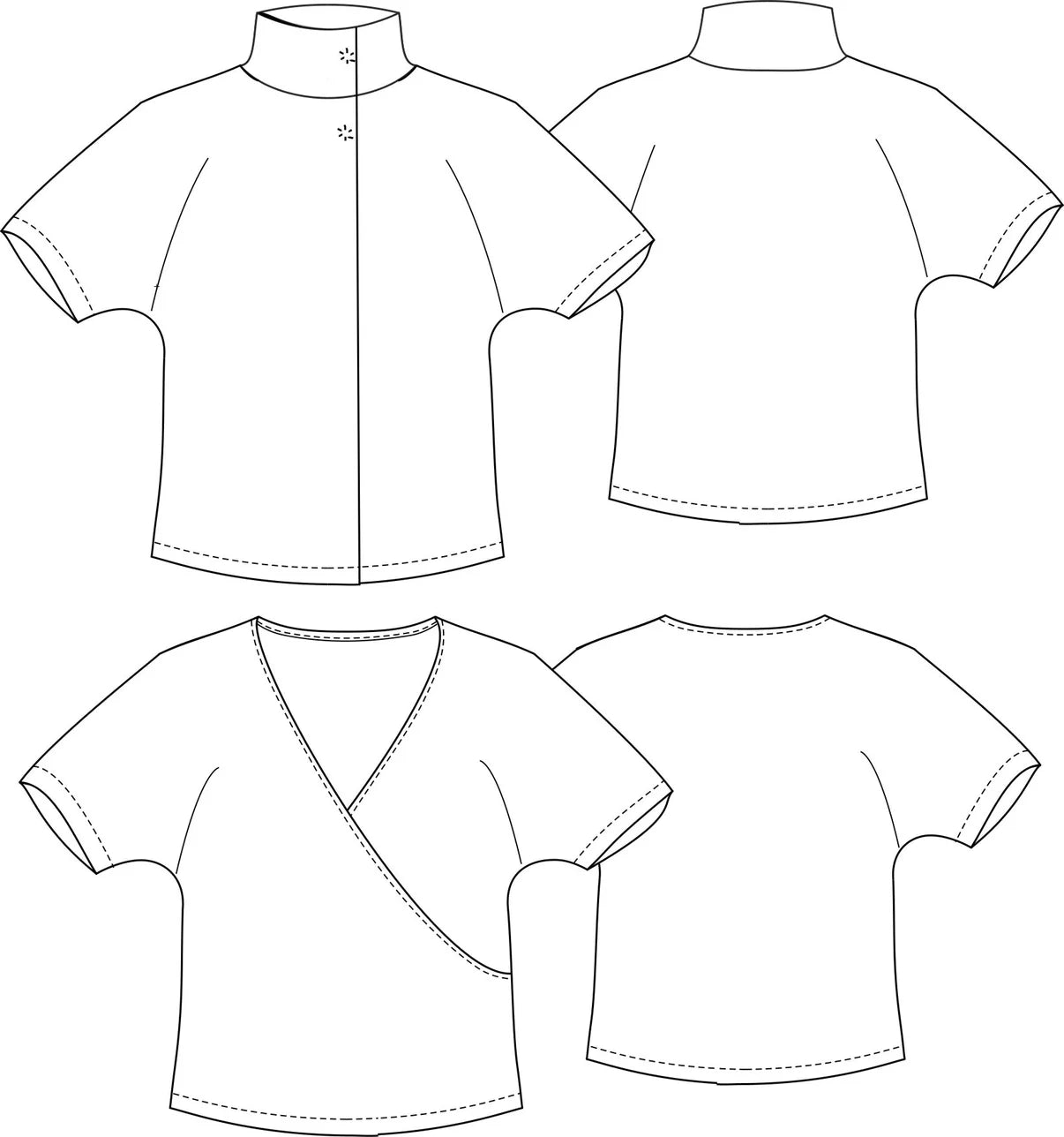 Papierschnittmuster Strickjacke/Pullunder Uli