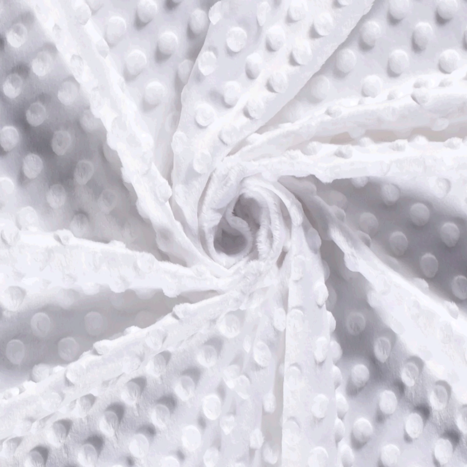 Minky-Stoff mit Noppenprägung