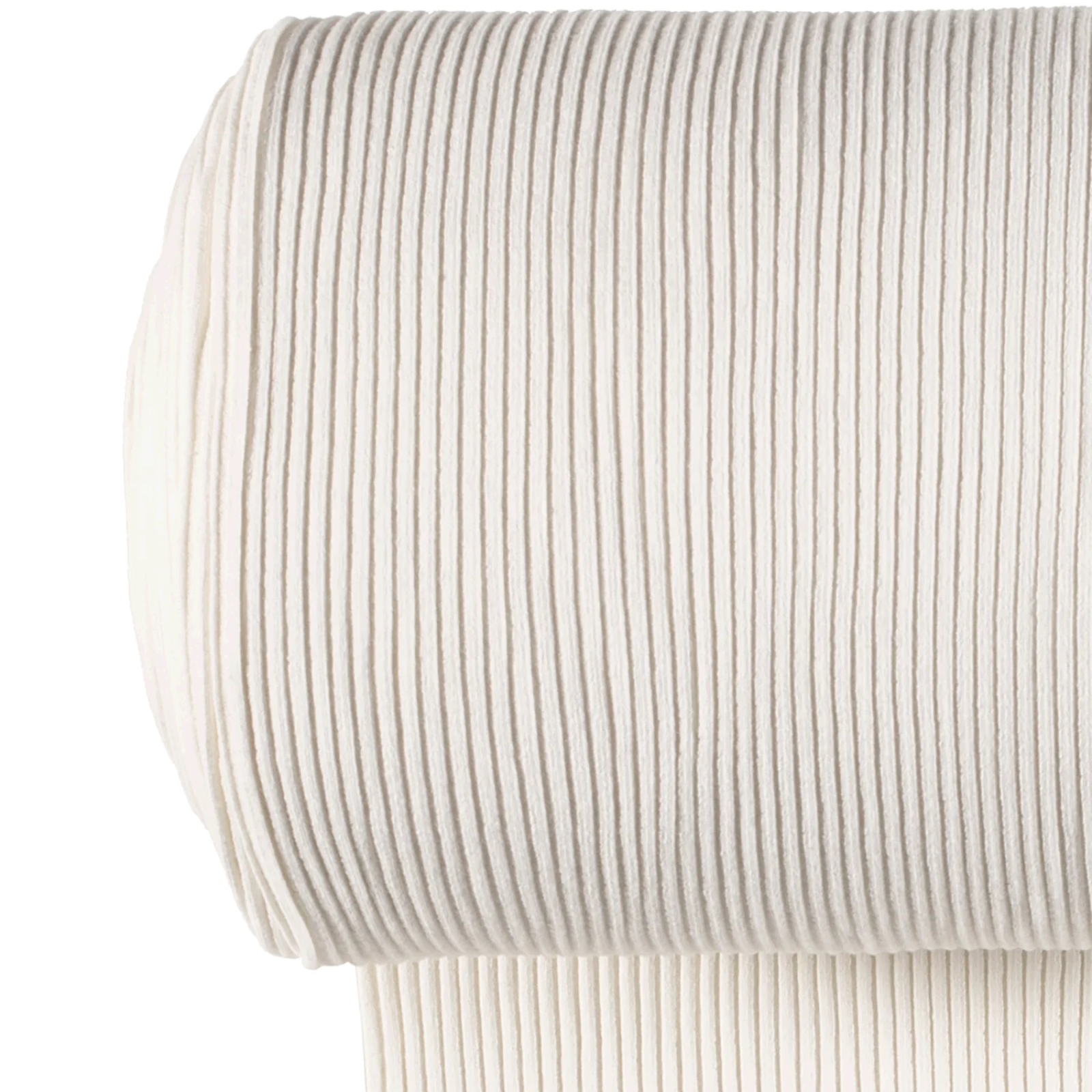 Grobes Ribbündchen Stoff im Schlauch - uni