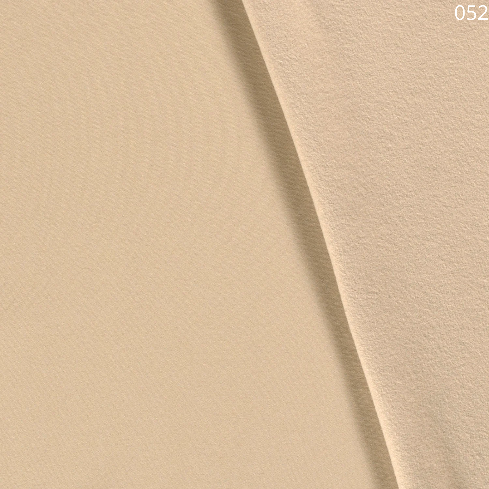 Angerauter Sweat Stoff - uni