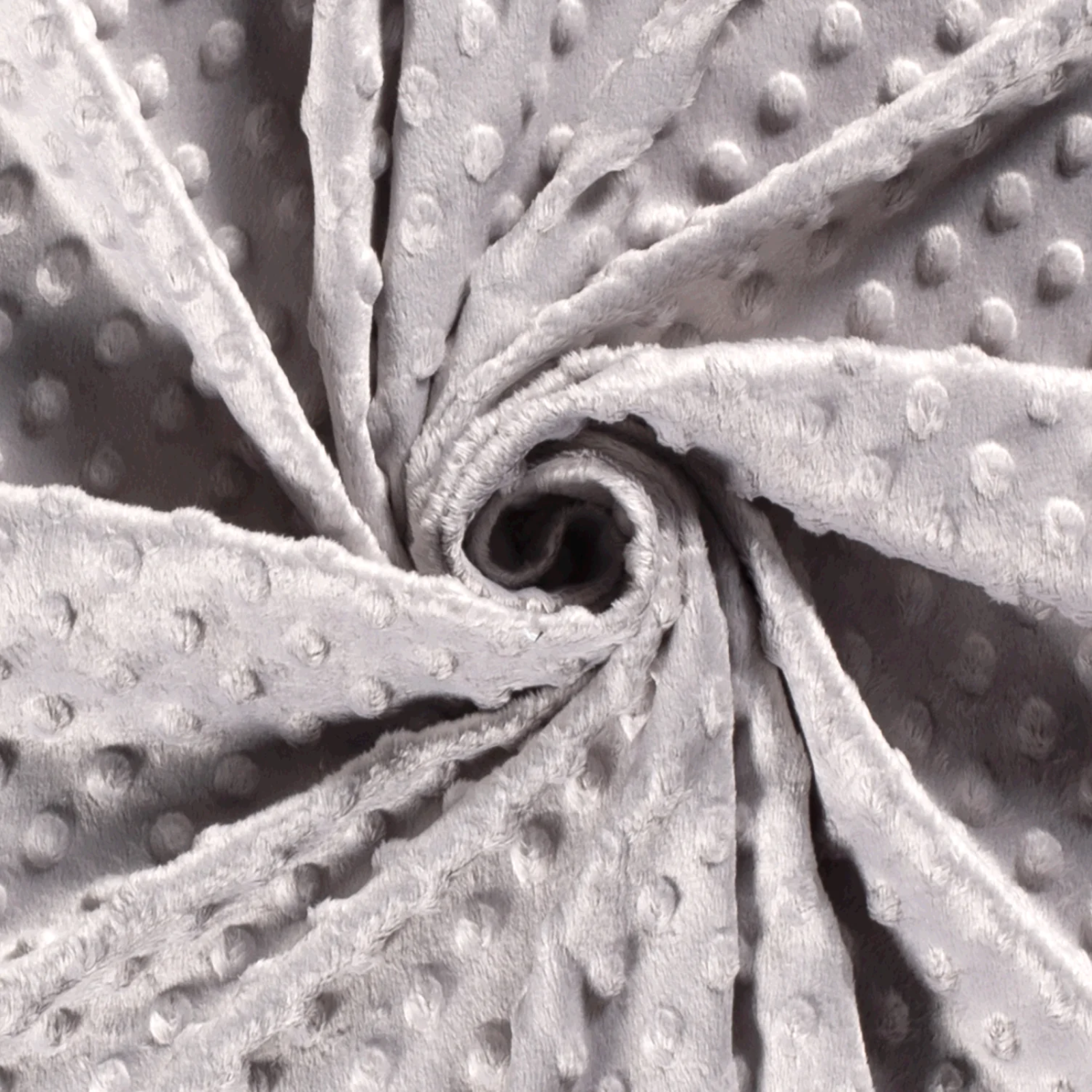 Minky-Stoff mit Noppenprägung