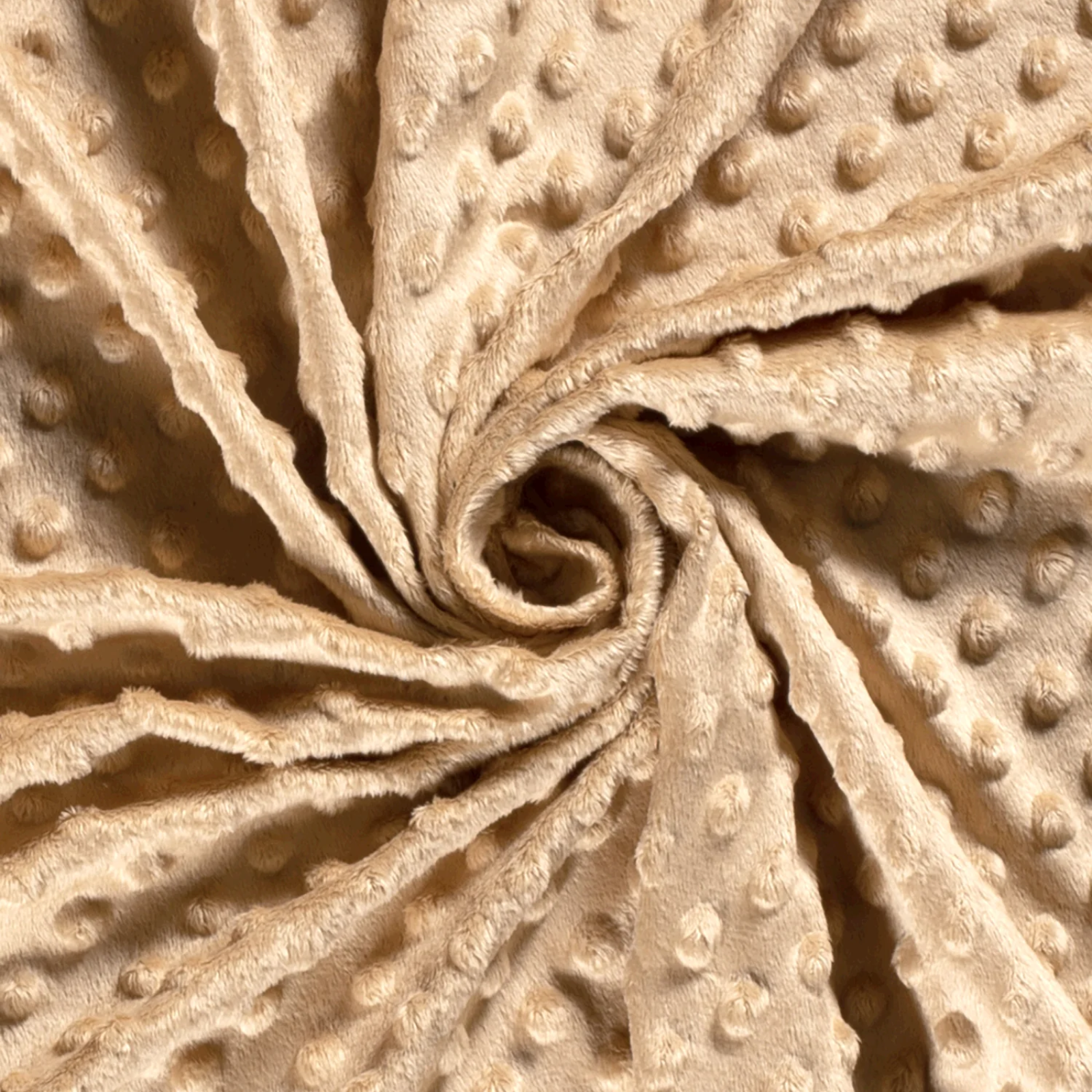 Minky-Stoff mit Noppenprägung