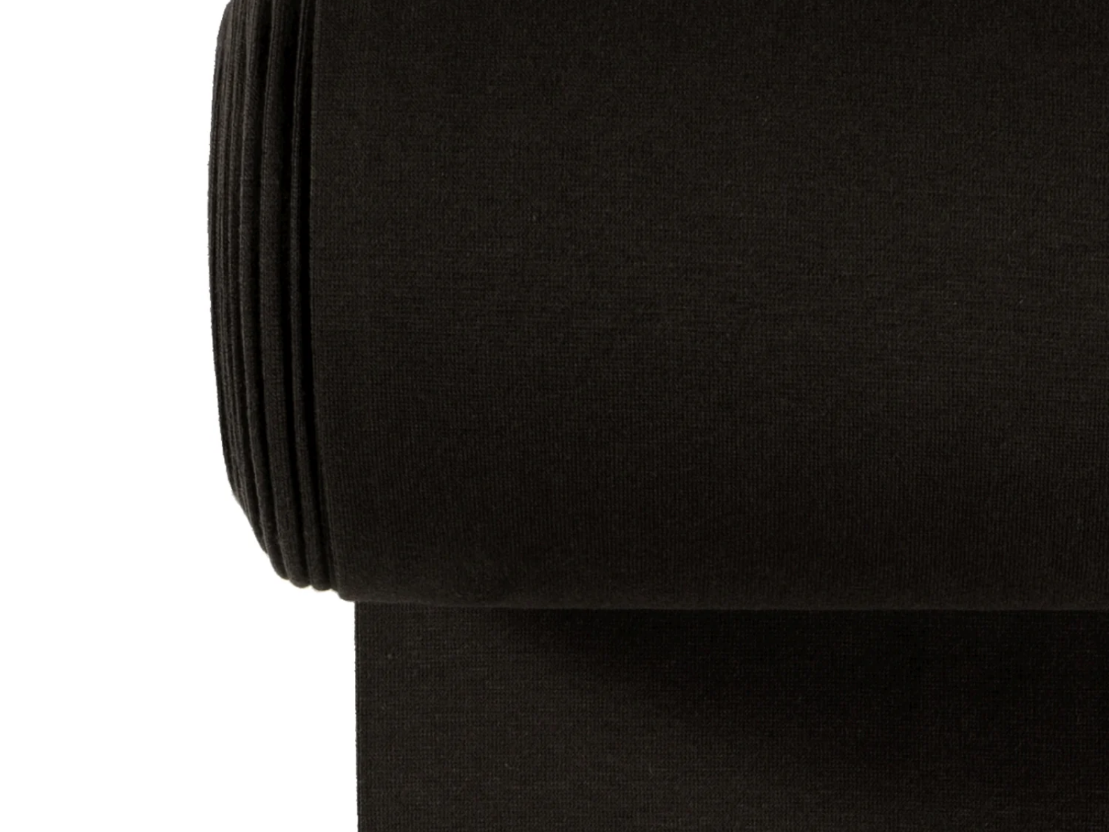 Glattes Bündchen Stoff im Schlauch