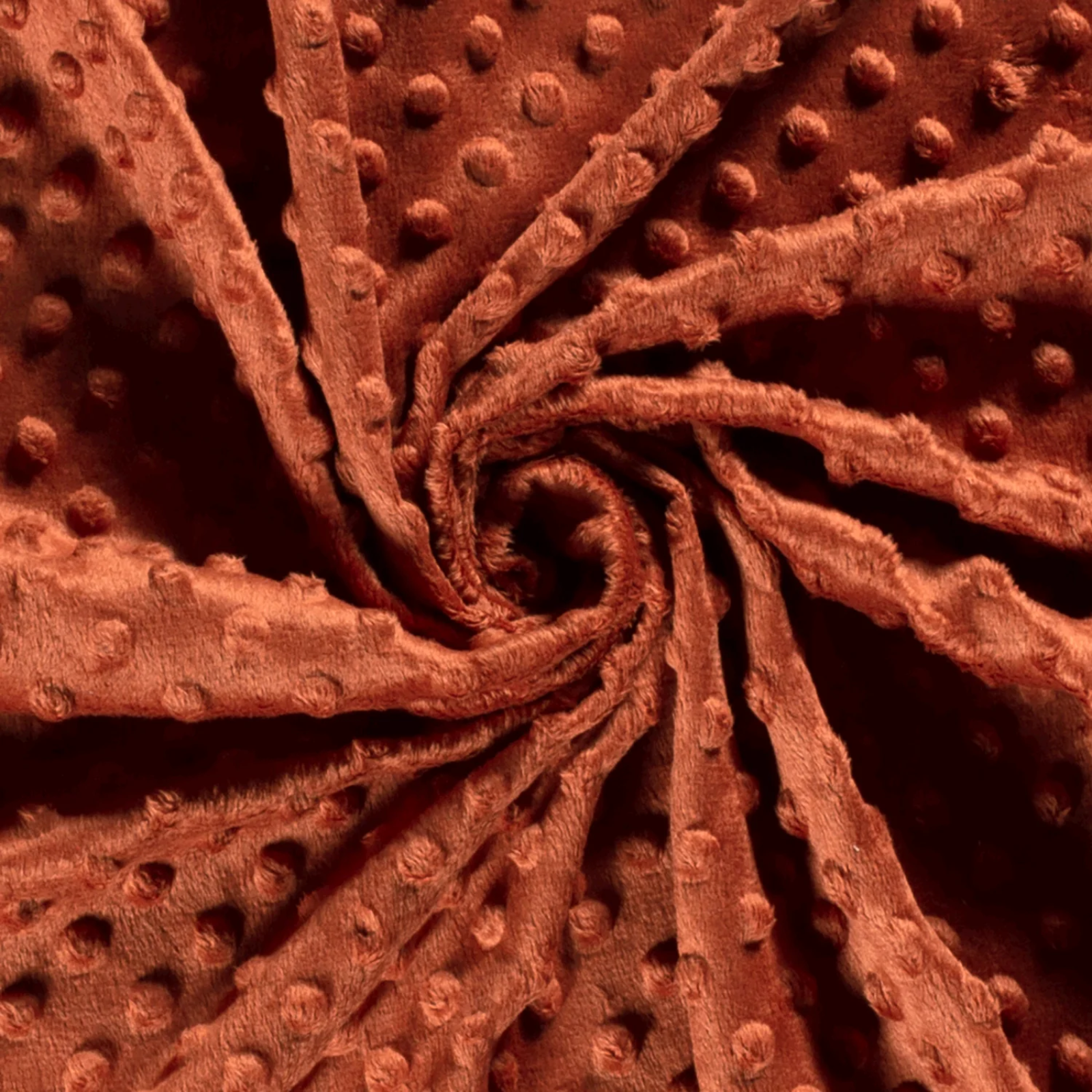 Minky-Stoff mit Noppenprägung