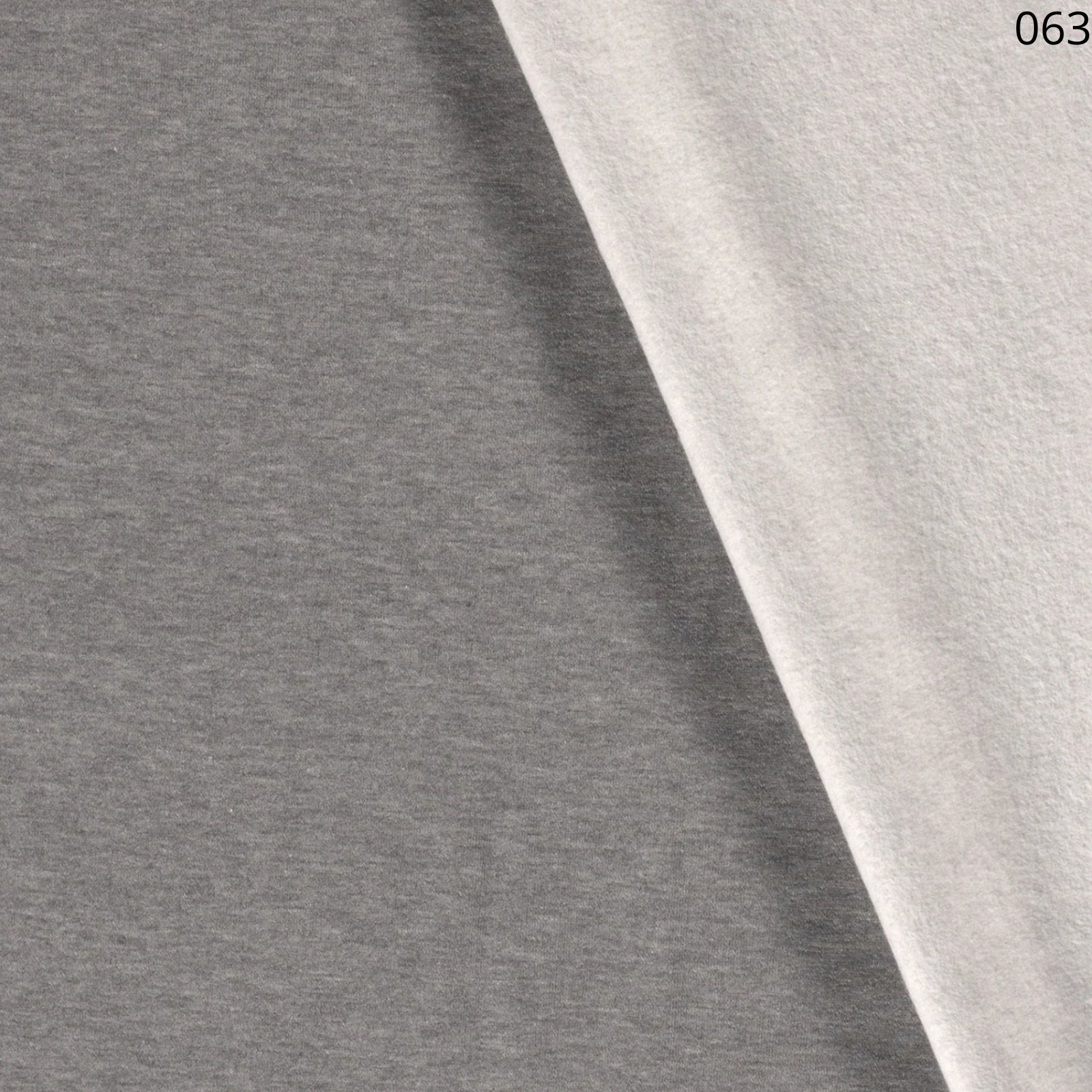 Angerauter Sweat Stoff - uni