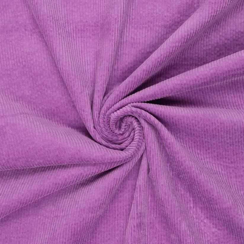 Breitcord Stretch washed - 3.5 mm breite Rippen Corduroy - uni