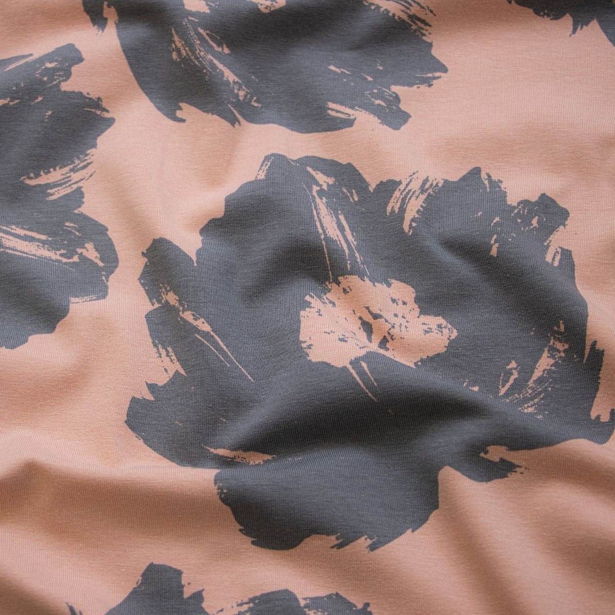 Jersey Swafing Veronika - große Blüten - pfirsich