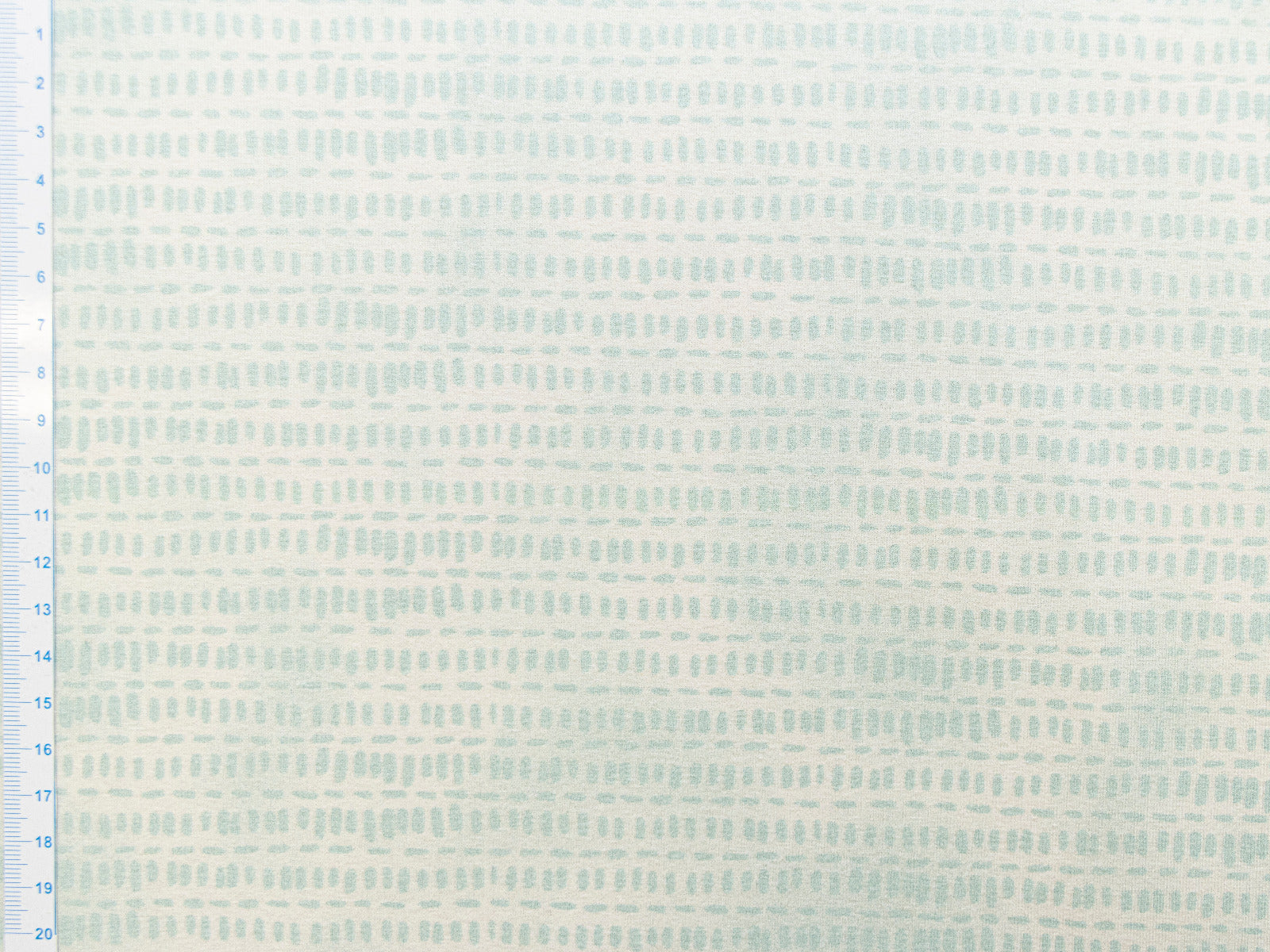 Jersey Swafing Graphic Bunnny - Hasenspuren - weiß-mint