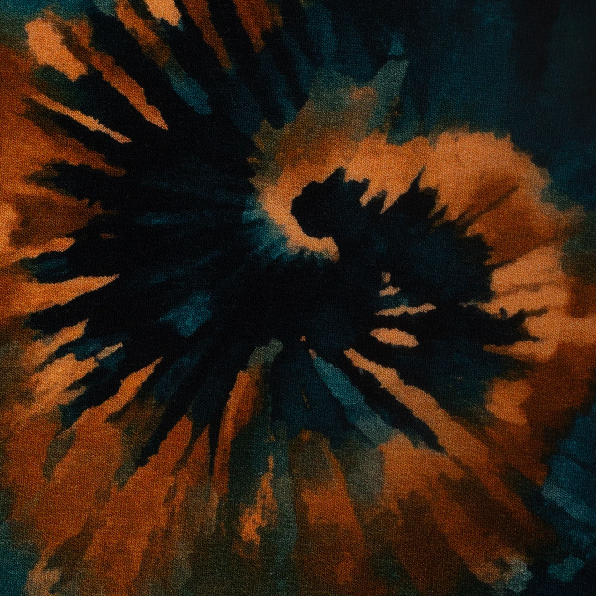 French Terry Modal Swafing Kira - Batik Spiralen - petrol