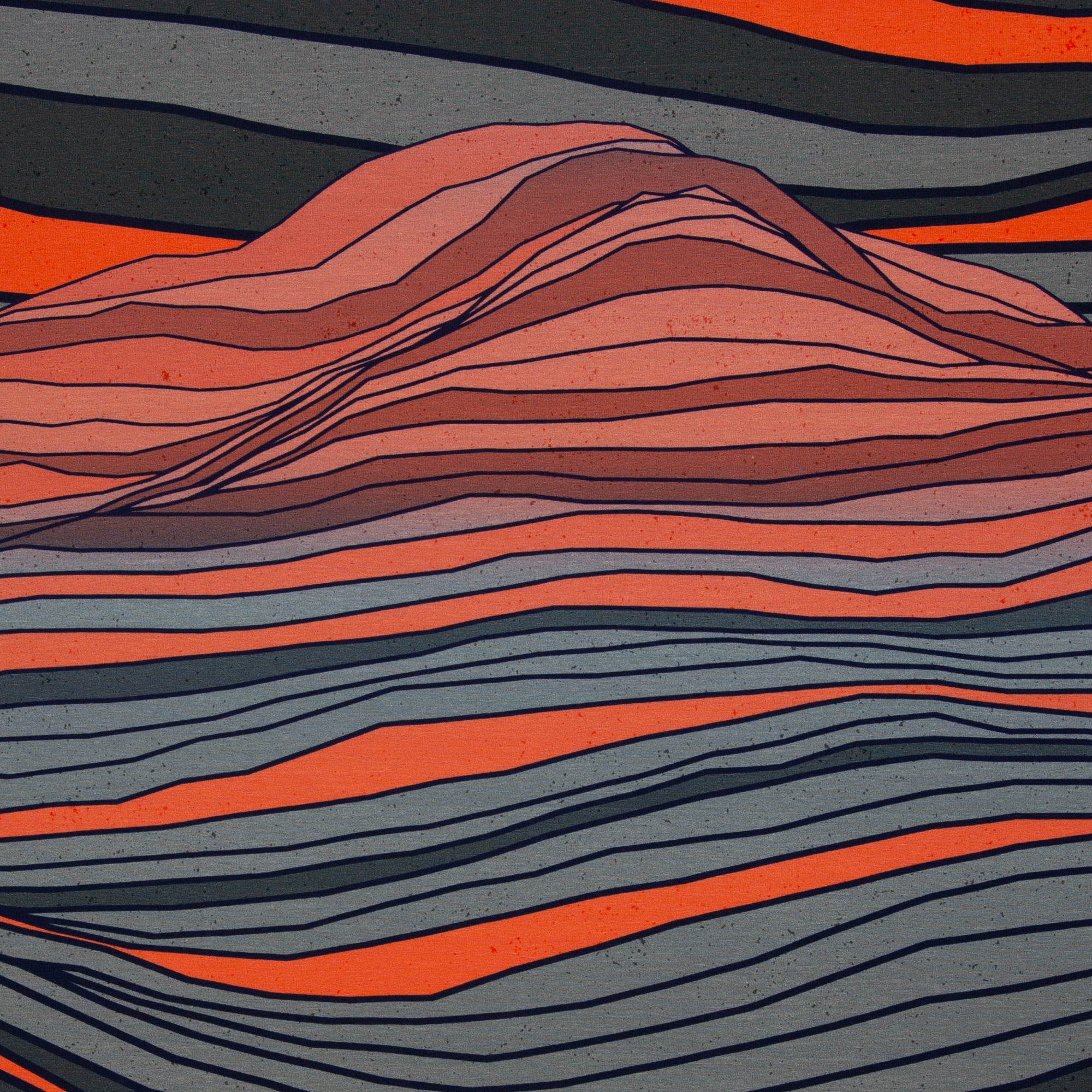 Jersey Baumwolle Swafing In the Dunes by Thorsten Berger - grau