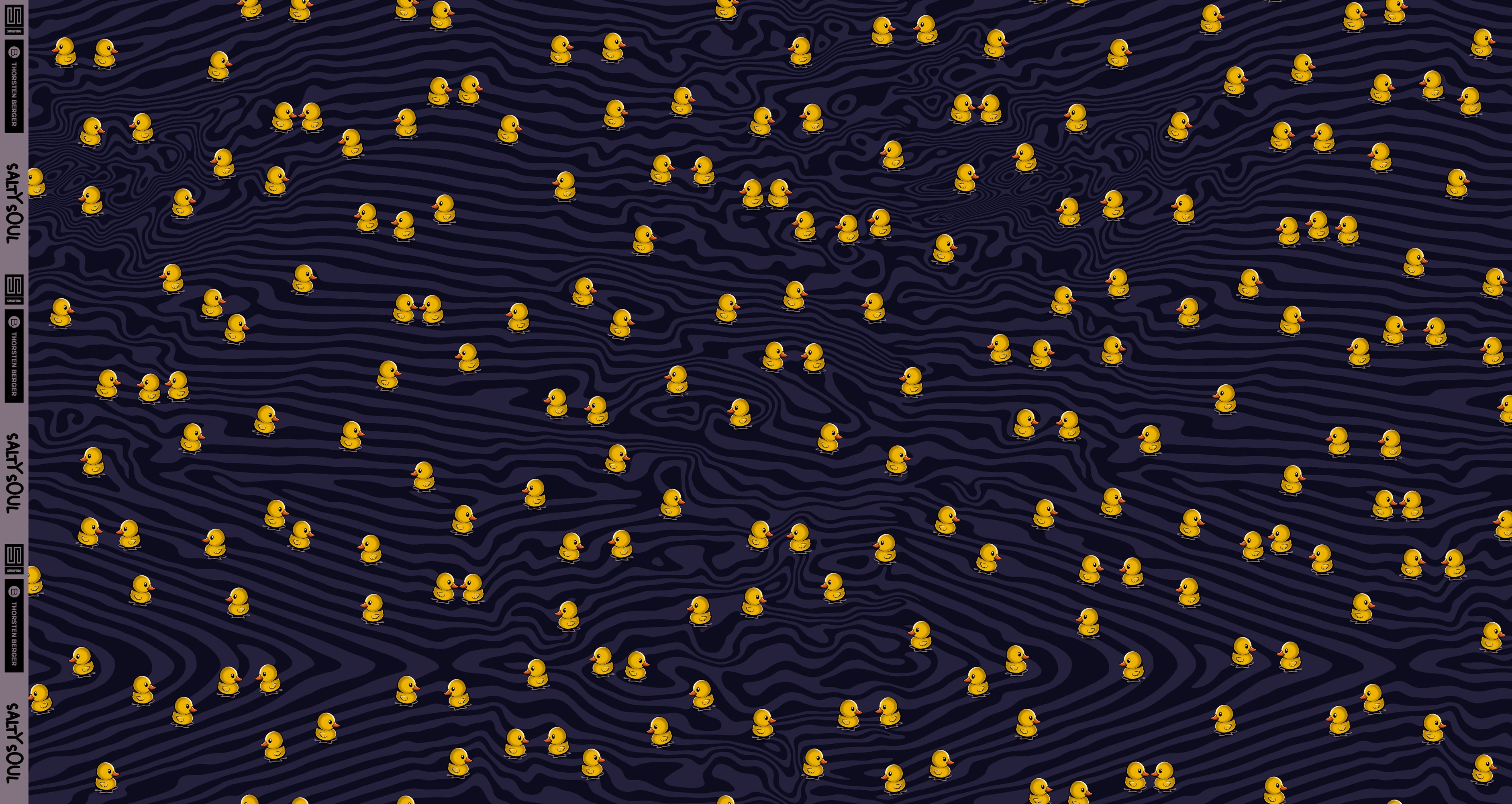 French Terry Swafing What the Duck Thorsten Berger - dunkelblau