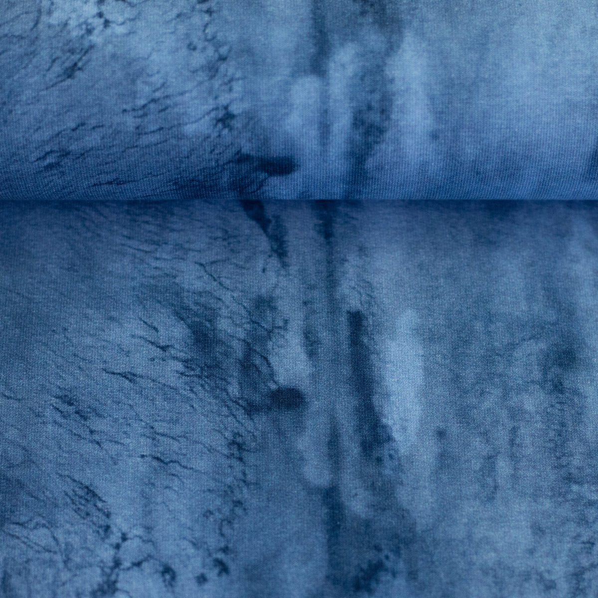 Sweat Swafing Kombistoff - On The Rocks by Thorsten Berger - Wasserfarben - jeansblau