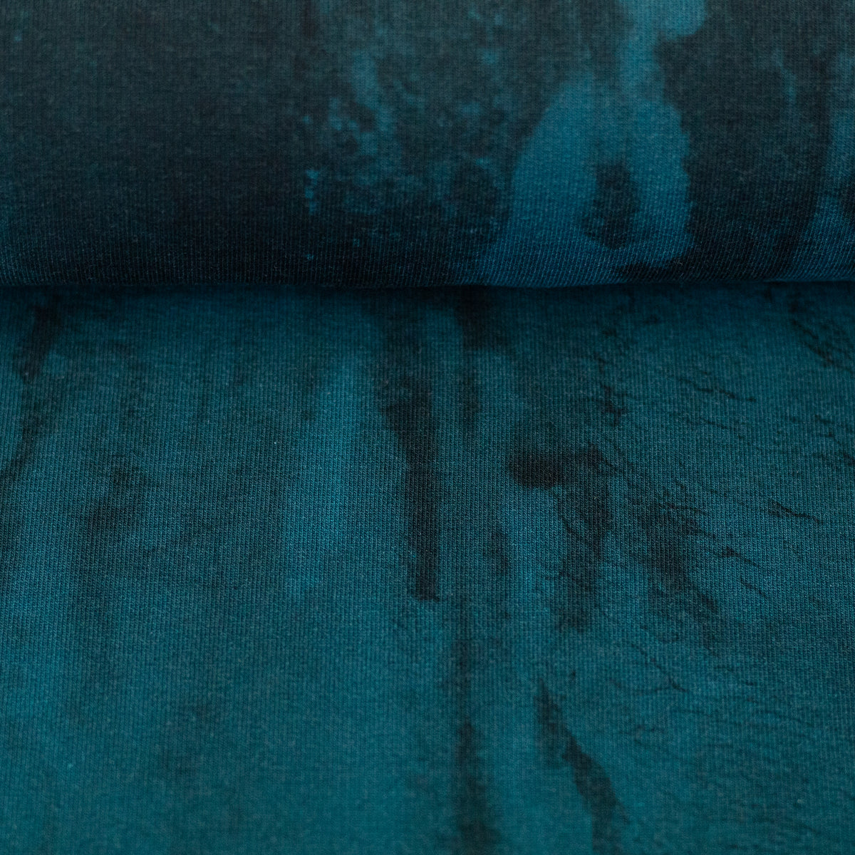 Sweat Swafing Kombistoff - On The Rocks by Thorsten Berger - Wasserfarben - petrol