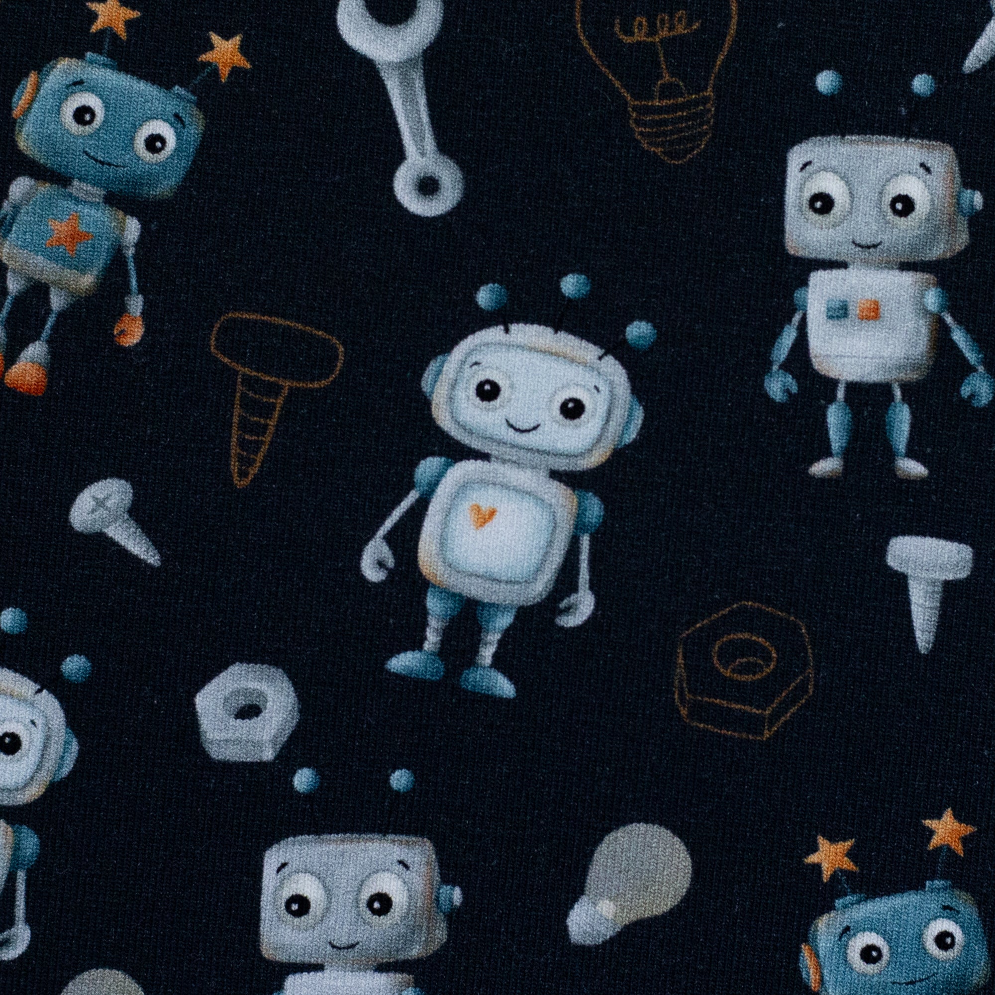 Jersey Baumwolle Swafing - Hello Robot!