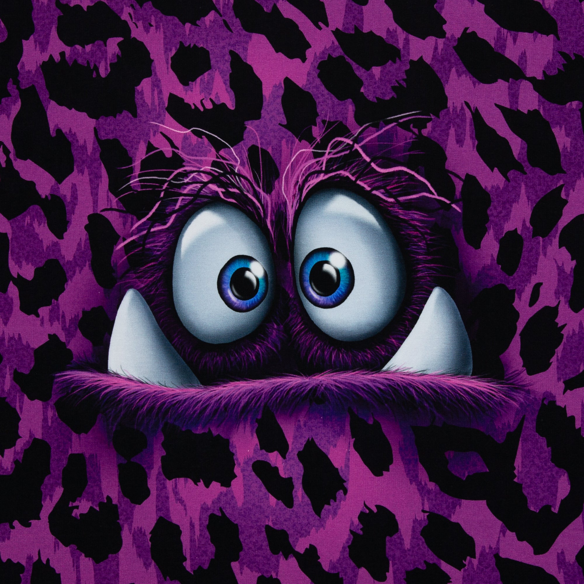 French Terry Swafing PANEL ca. 85 cm x 150 cm MONSTA by Thorsten Berger - Leo - Beere