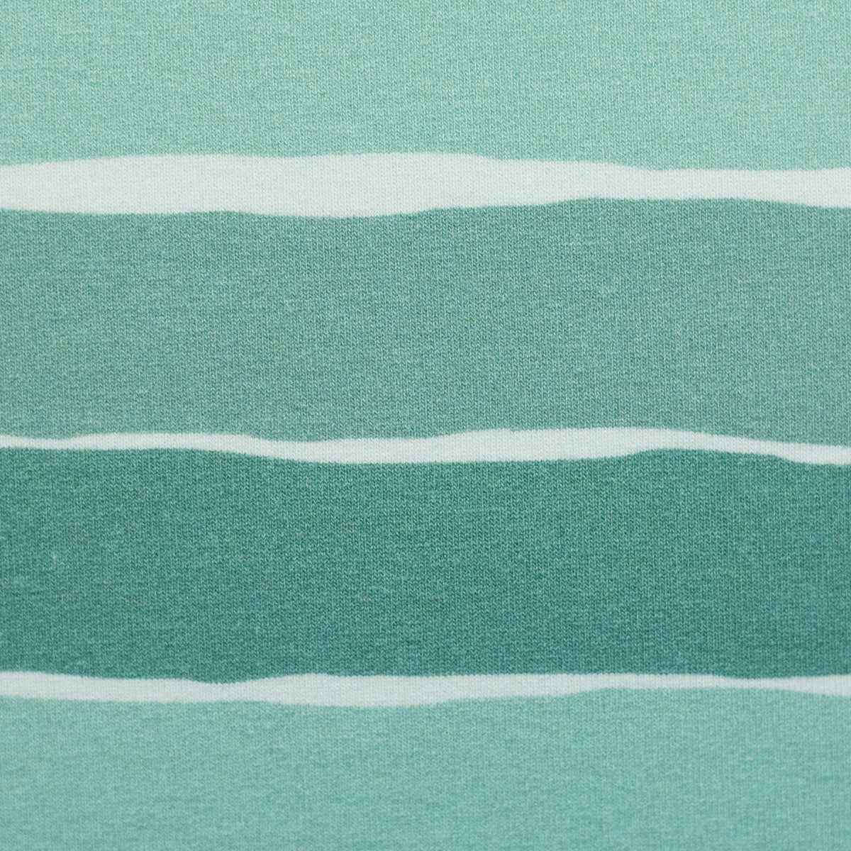 French Terry Swafing - Fluffy by Mrs Mint - Kombistoff mit Streifenmuster - mint