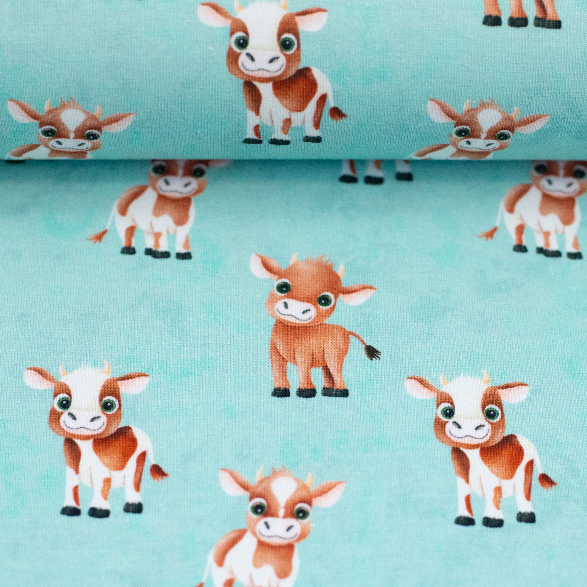Jersey Swafing Alpenliebe by Mrs Mint Design - niedliche Kühe
