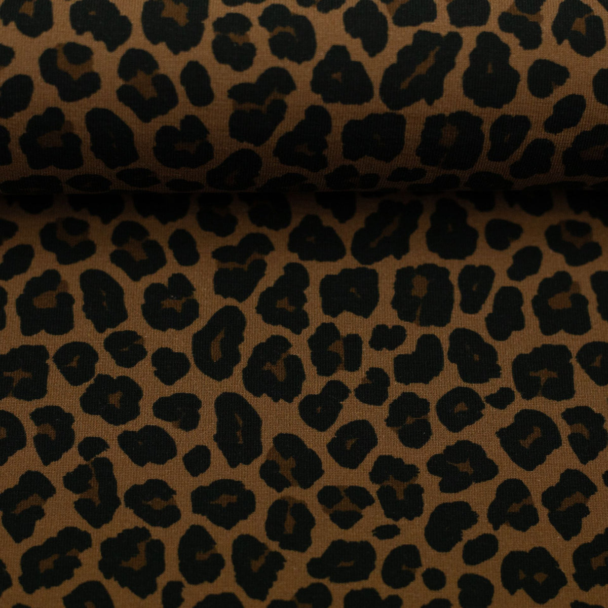 Baumwolle Jersey Swafing Theo - Animalprint - Leo - ocker