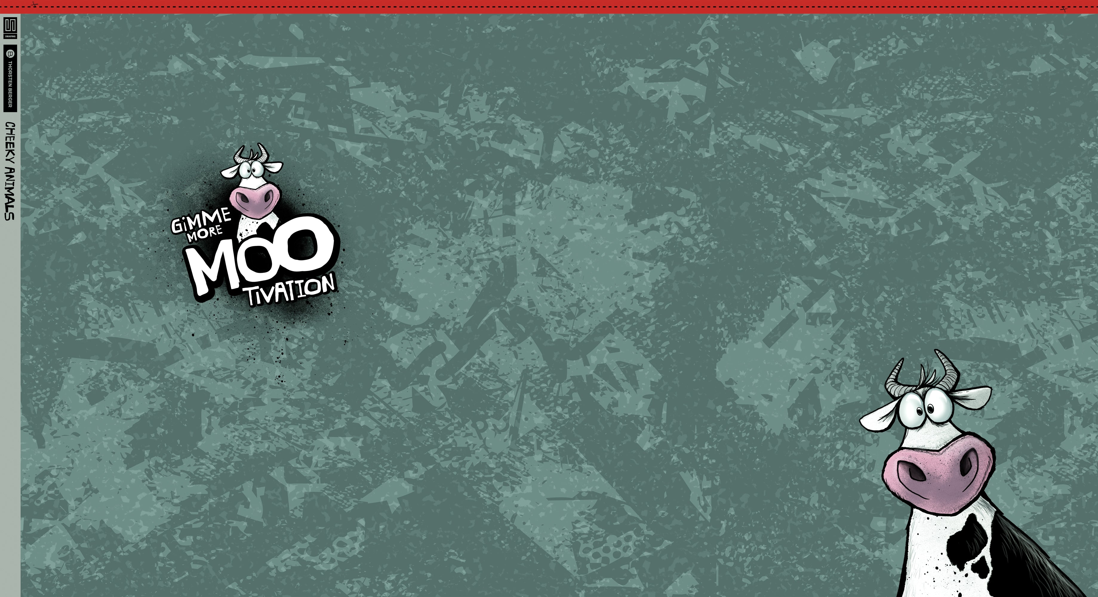 French Terry Swafing PANEL ca. 80 cm x 150 cm Let's Moove by Thorsten Berger - altmint