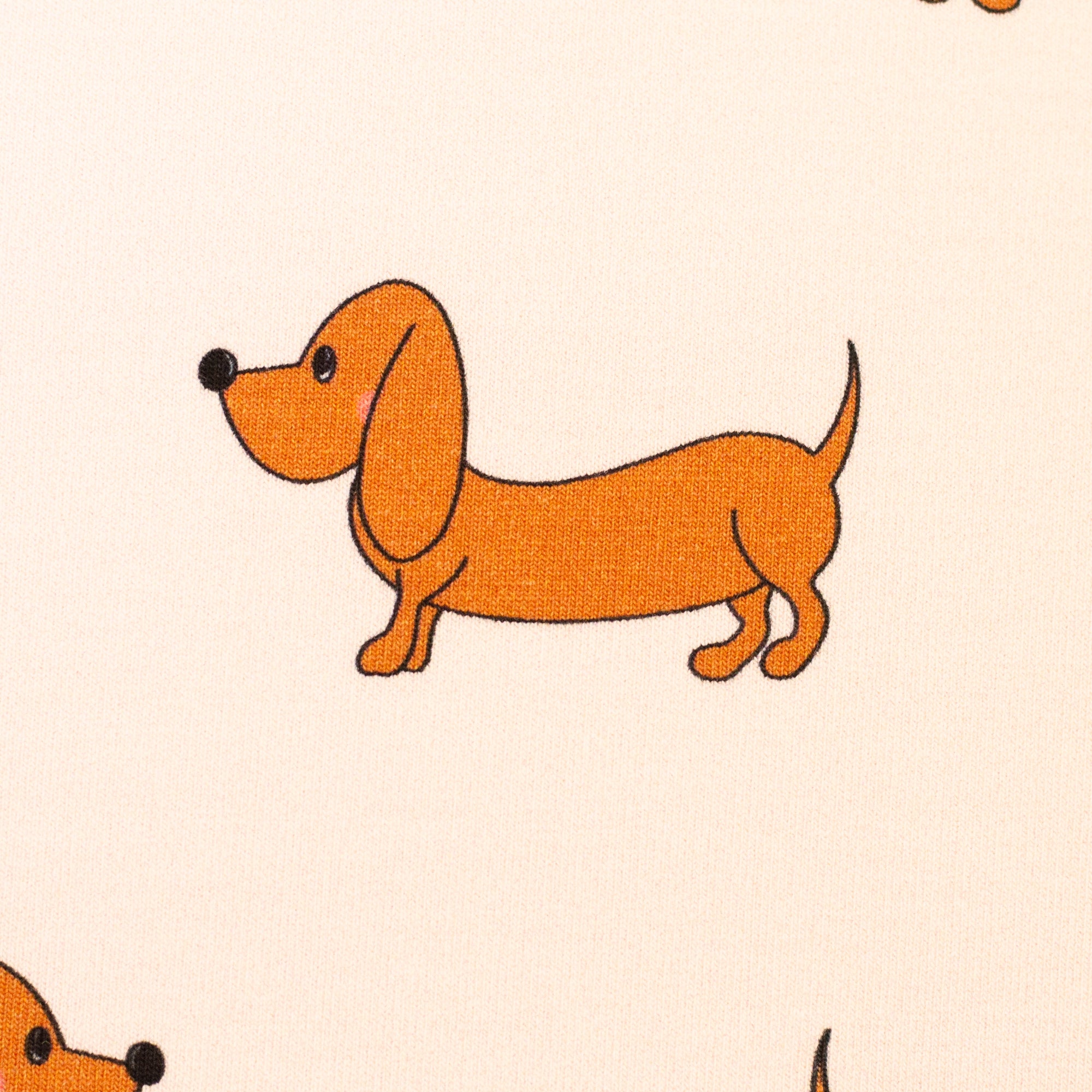 French Terry Swafing Terry der Dackel  by Cherry Picking - Dackel - naturbeige
