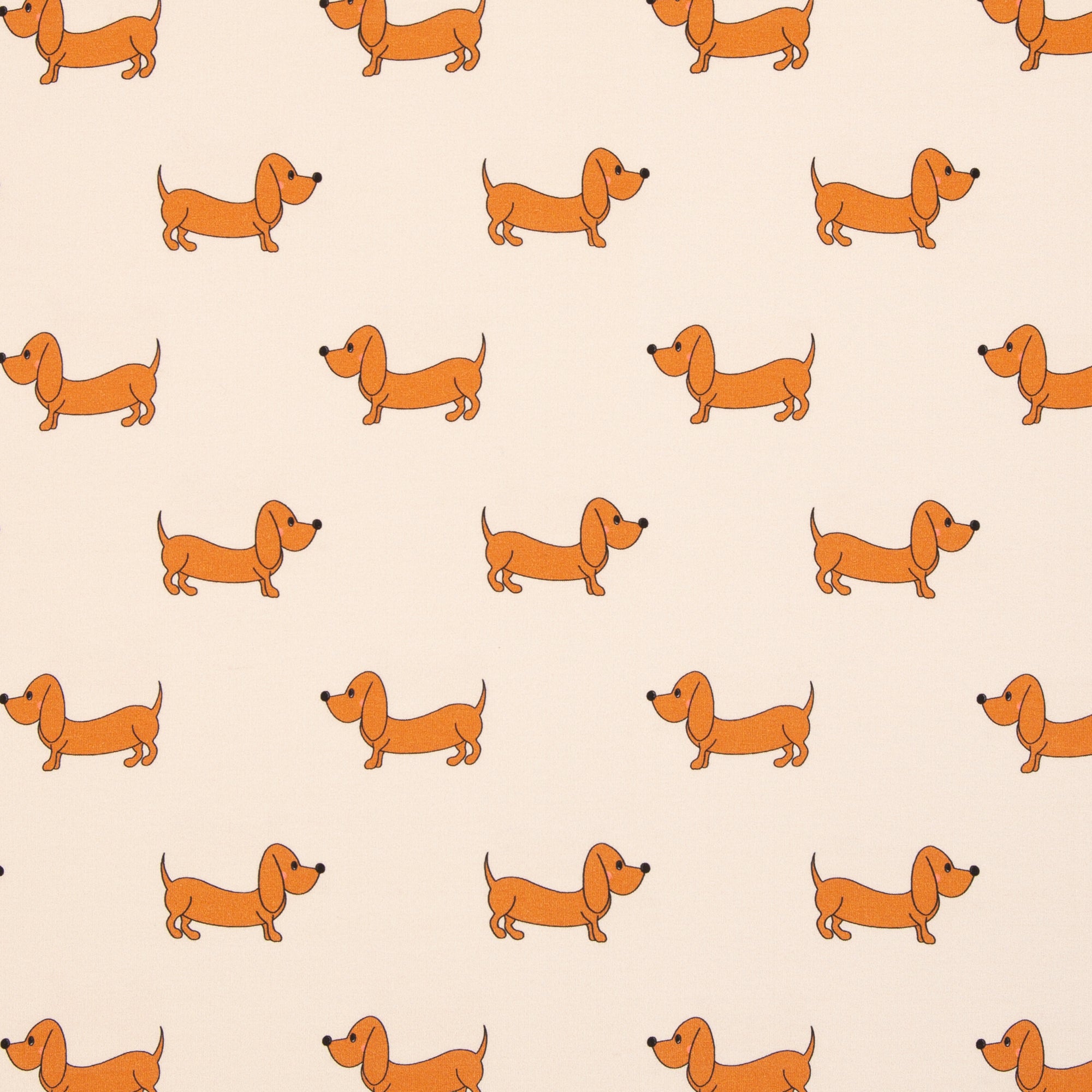 French Terry Swafing Terry der Dackel  by Cherry Picking - Dackel - naturbeige