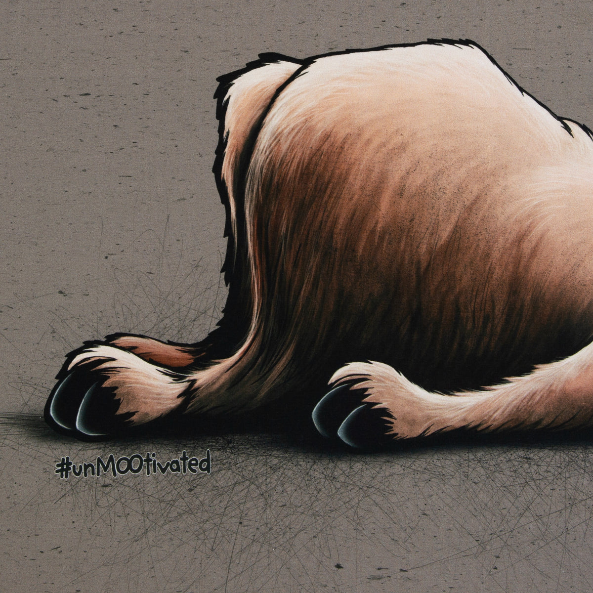 French Terry Swafing Kombistoff - Cheeky Animals 2.0 by Thorsten Berger - Kuh - braun