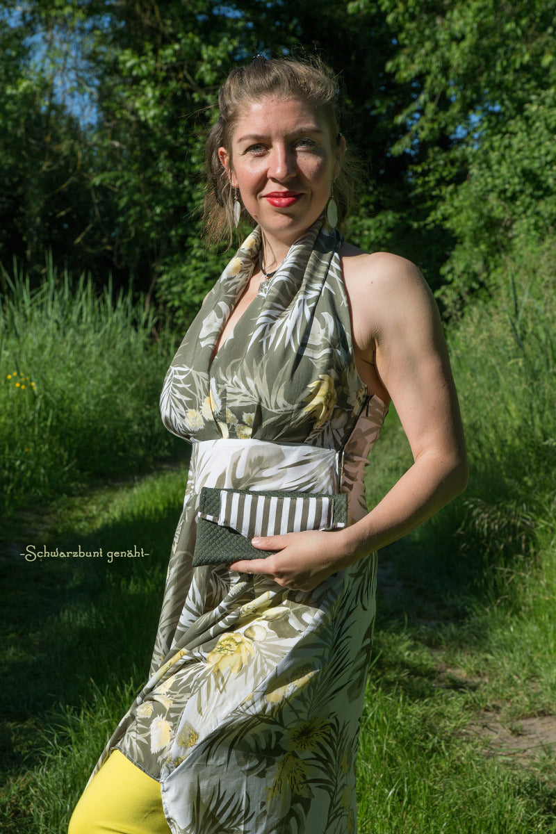 Webware Viskose - Lilien - weiß