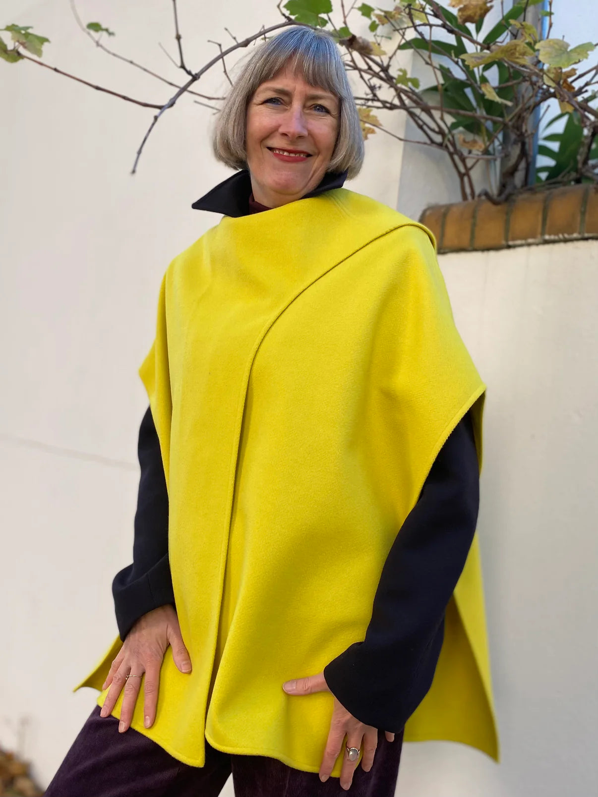 Papierschnittmuster Cape Brixen