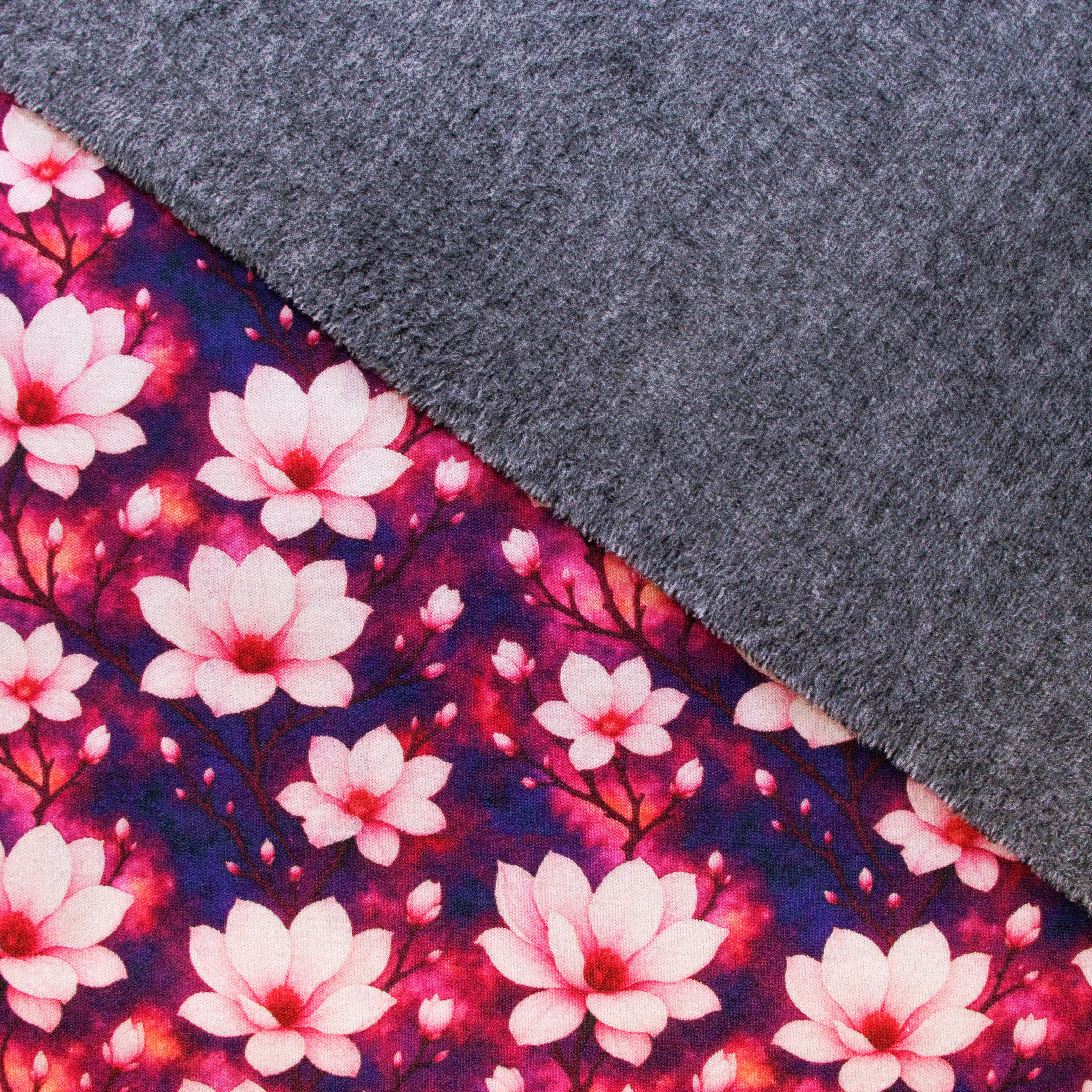 Alpenfleece Stoff - Blumen