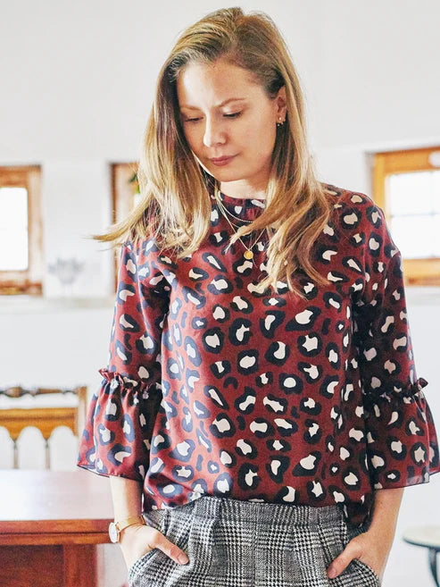 Papierschnittmuster Bluse Meret