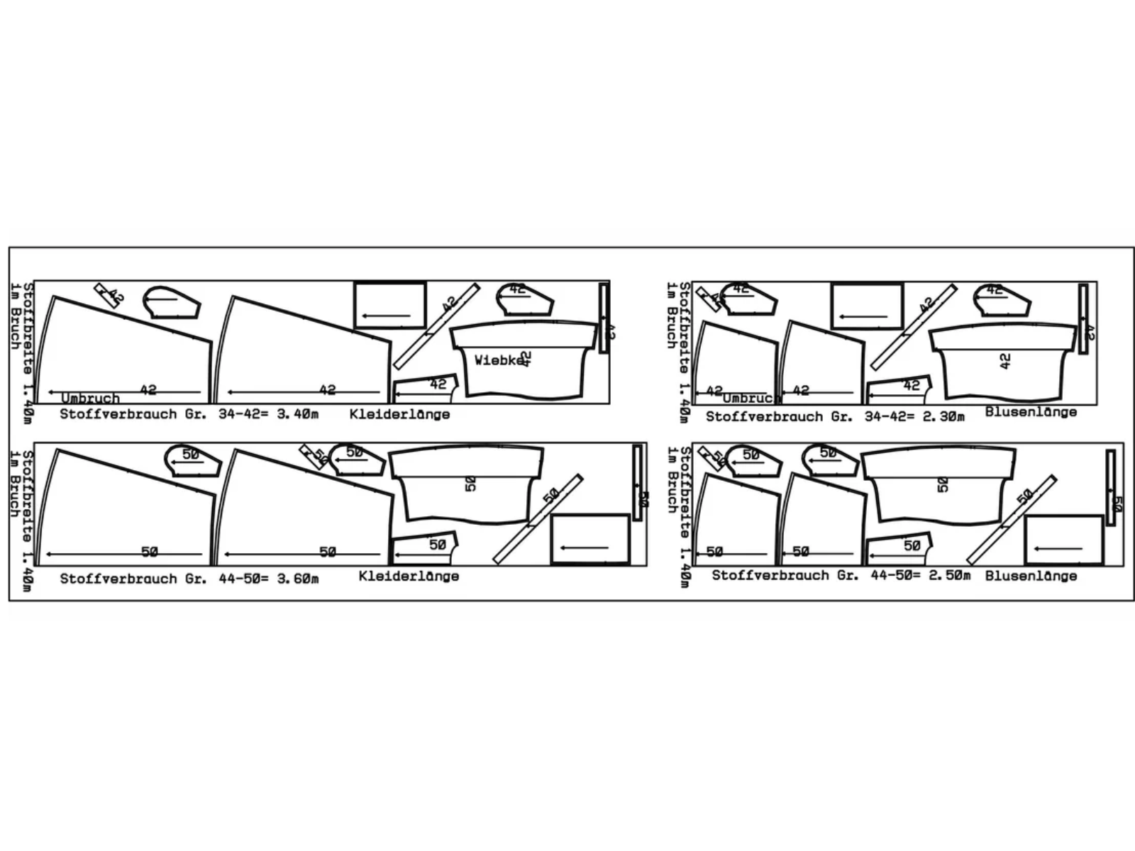 Papierschnittmuster Midikleid Wiebke