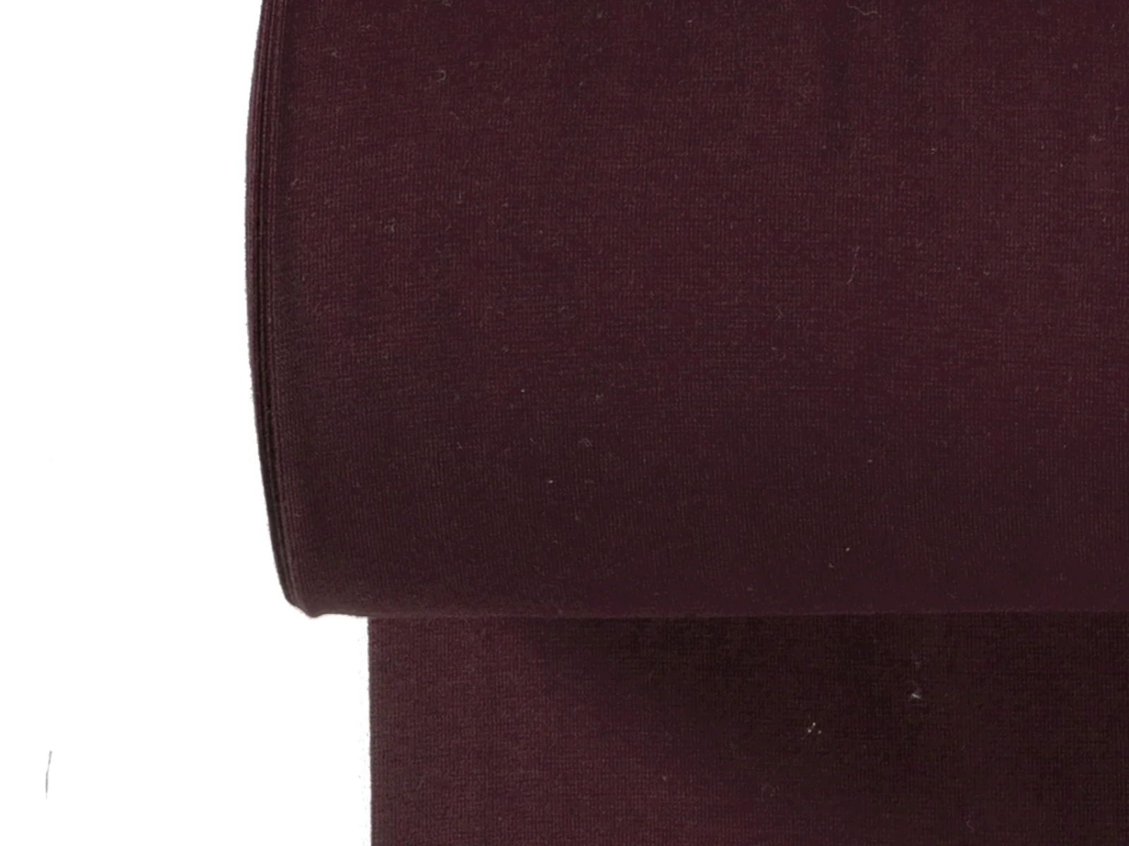 Glattes Bündchen Stoff im Schlauch