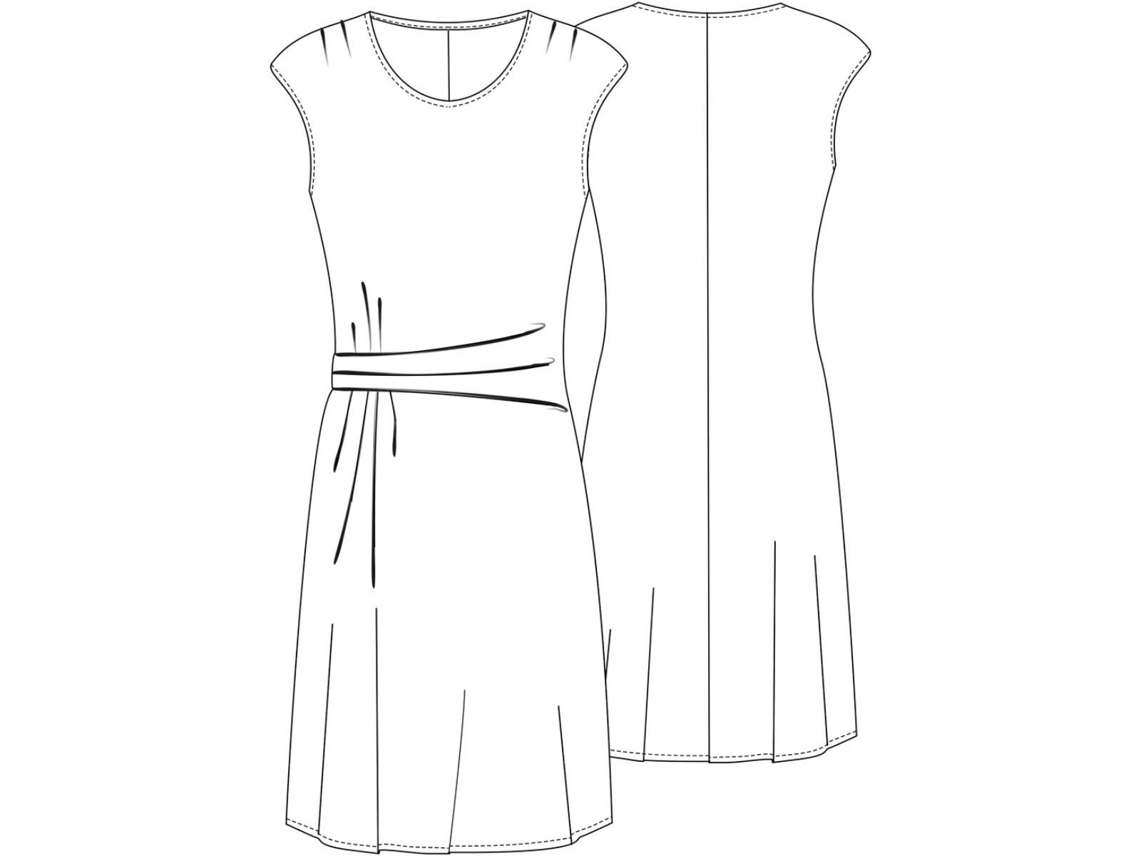 Papierschnittmuster Premium Jerseykleid Martha