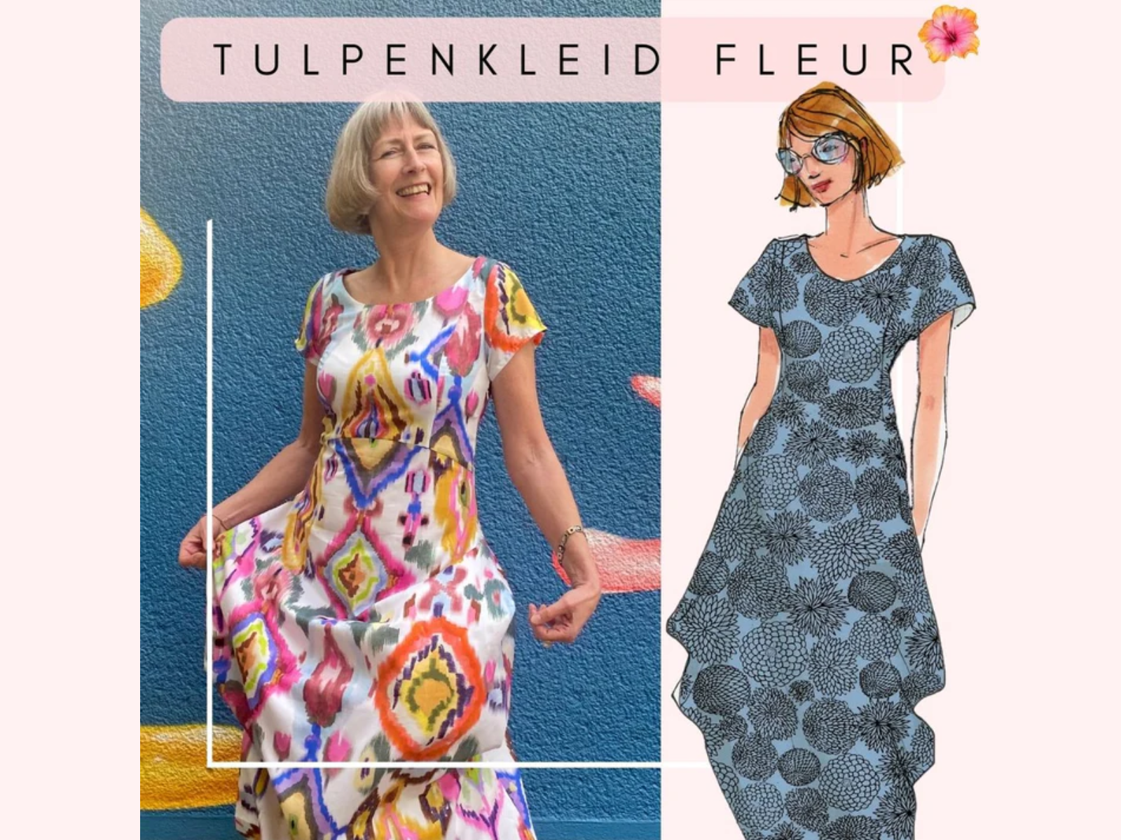 Papierschnittmuster Tulpenkleid Fleur