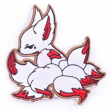 Stick - Applikation ca. 5,9 cm x 4,8 cm - little Fox - weiß