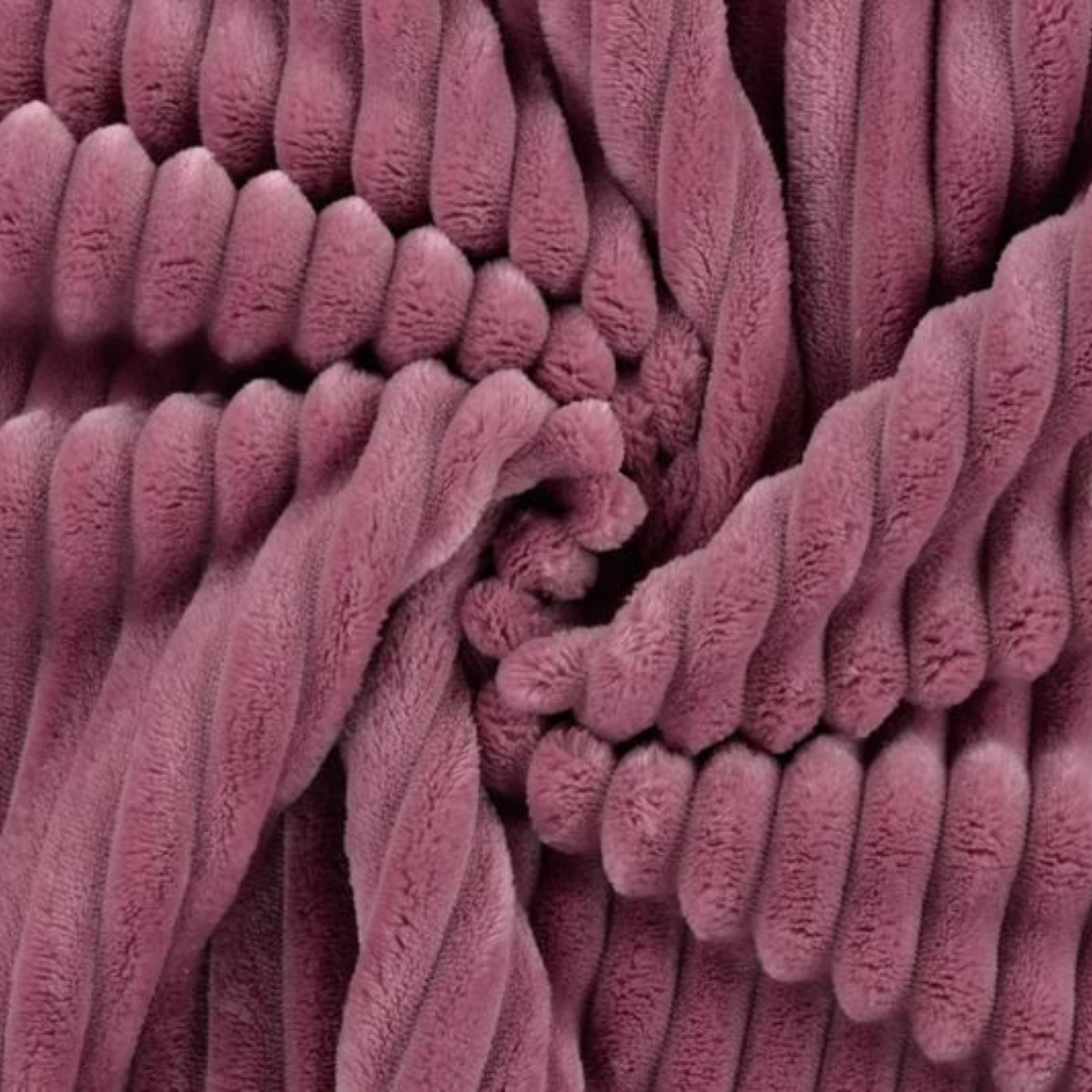 Cuddle Binky super weicher Wellnessfleece Stoff mit 1,5 cm breiten Rippen