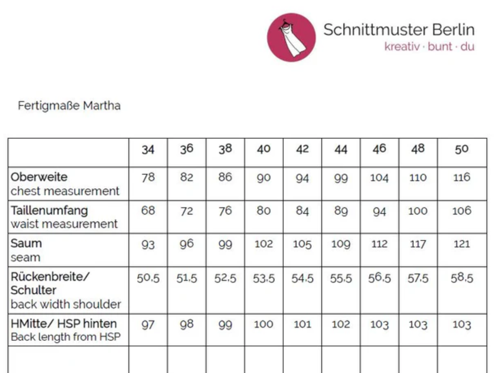 Papierschnittmuster Premium Jerseykleid Martha