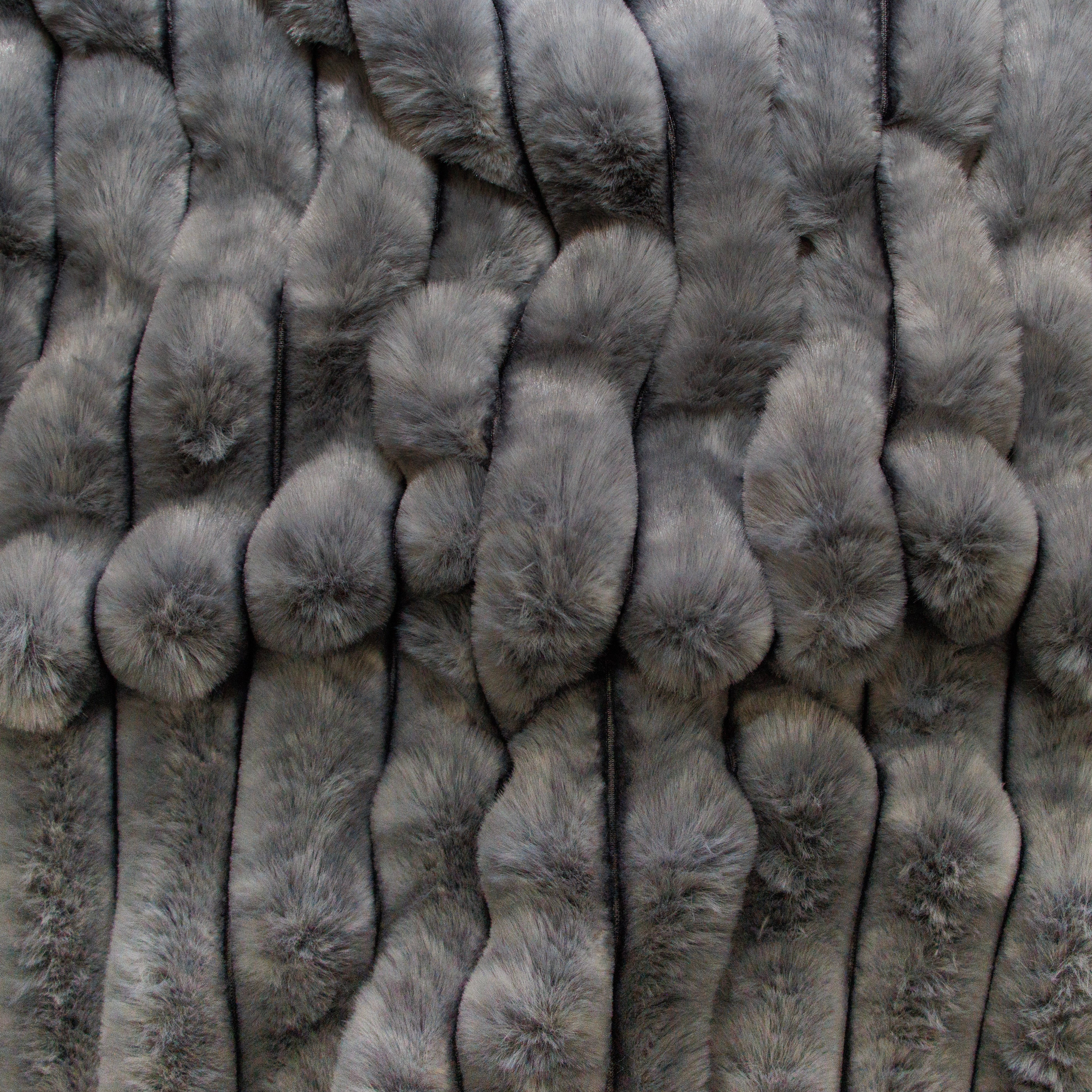 Plüschstoff in Cordoptik - 3cm Rippen