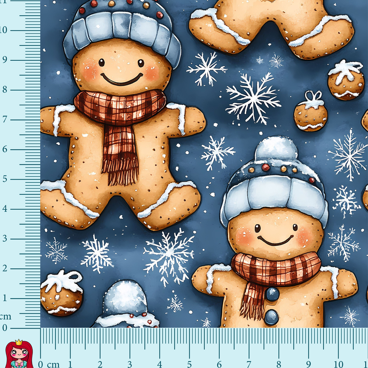 Eigenproduktion Jersey - Reaktivdruck - Lebkuchen - dunkelblau