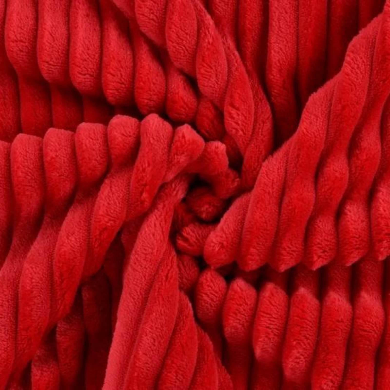 Cuddle Binky super weicher Wellnessfleece Stoff mit 1,5 cm breiten Rippen