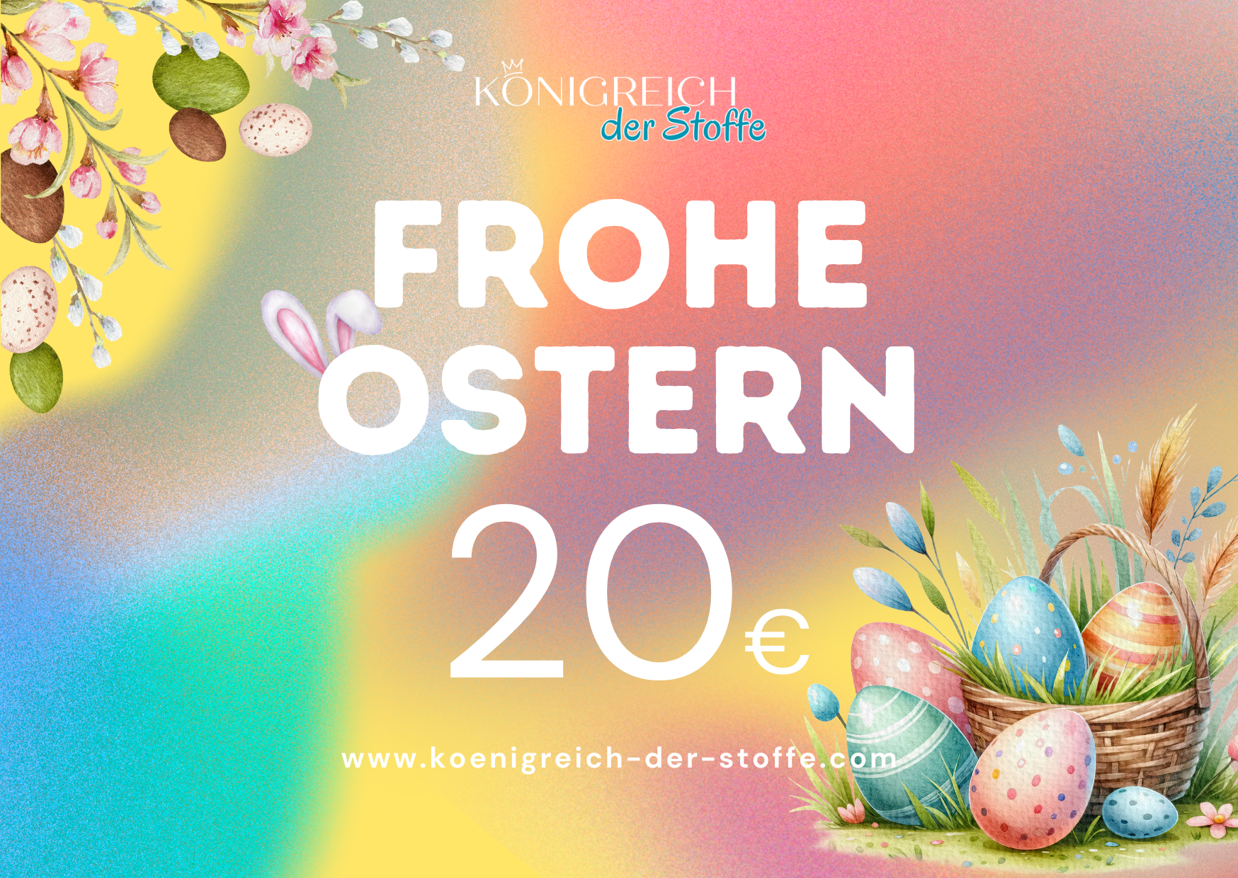 🐣 Ostern Gutschein- Königreich der Stoffe