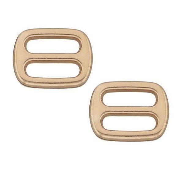 Leiterschnalle Metall 2 Stück schmal - roségold