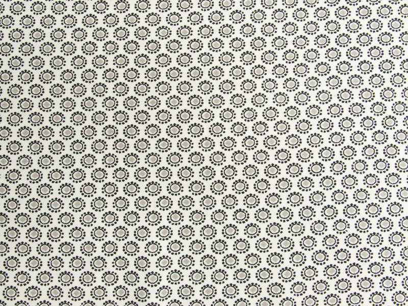 Jersey - Kreise und Punkte - weiß