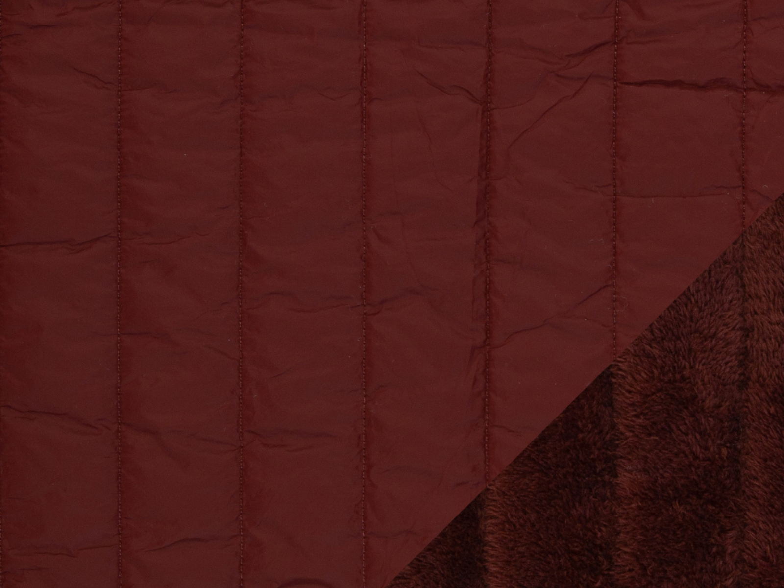 Stepper mit Fleeceabseite Stoff - uni