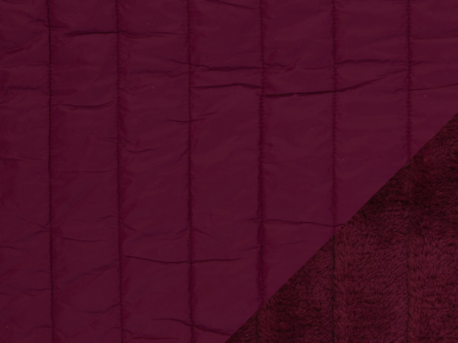 Stepper mit Fleeceabseite Stoff - uni