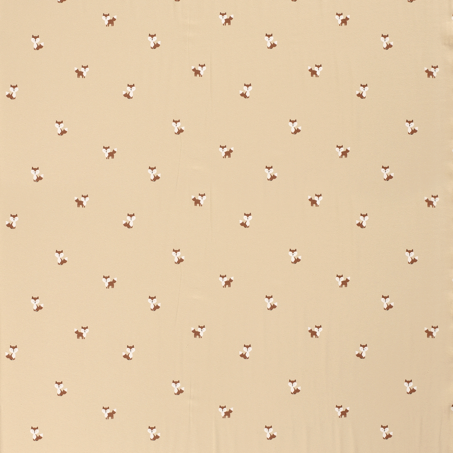 🦊Baumwolle Jersey Stoff Digitaldruck - Füchse - beige